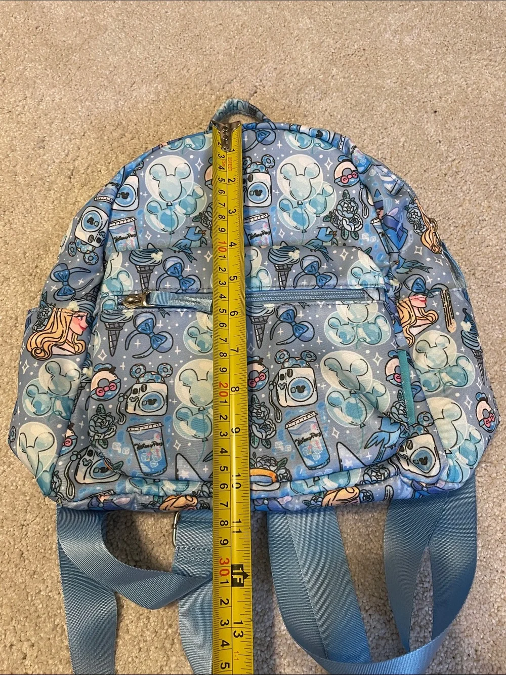 Disney Get it Creations Mini Backpack Park Blues Mickey Balloon Aurora